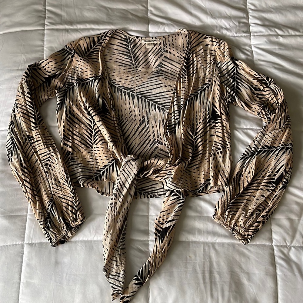 Tie front blouse